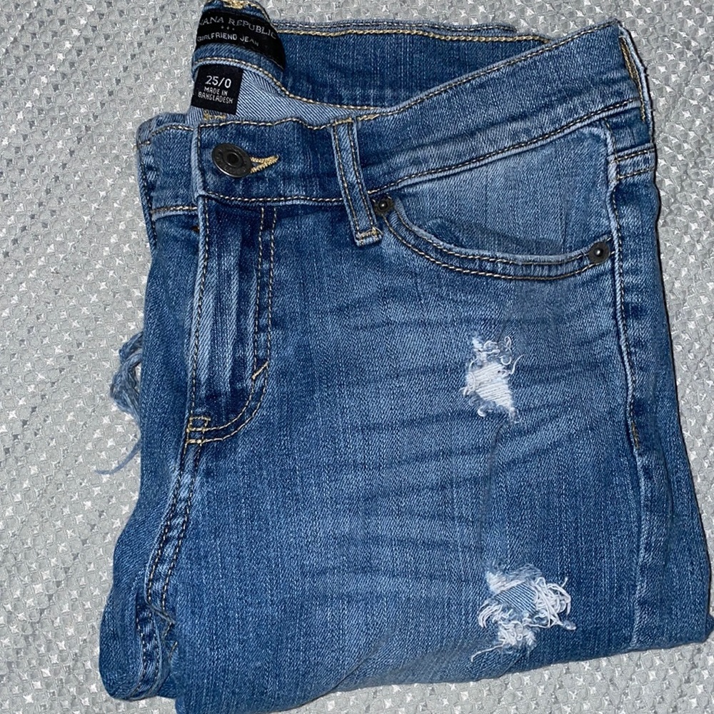 Banana republic girlfriend jeans size 25/0